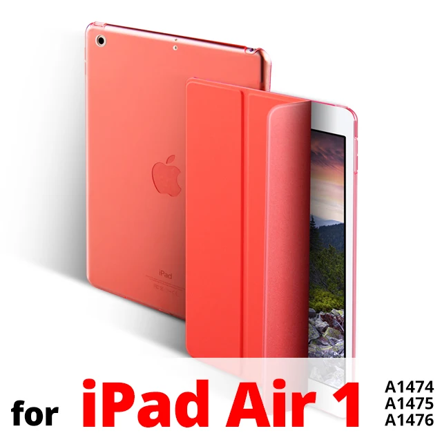 Чехол для iPad Air 1 2 ультра тонкий магнитный складной стенд из искусственной кожи чехол для iPad 5 6 умный чехол для iPad Air 1 Air 2 9,7 чехол - Цвет: Red for Air 1