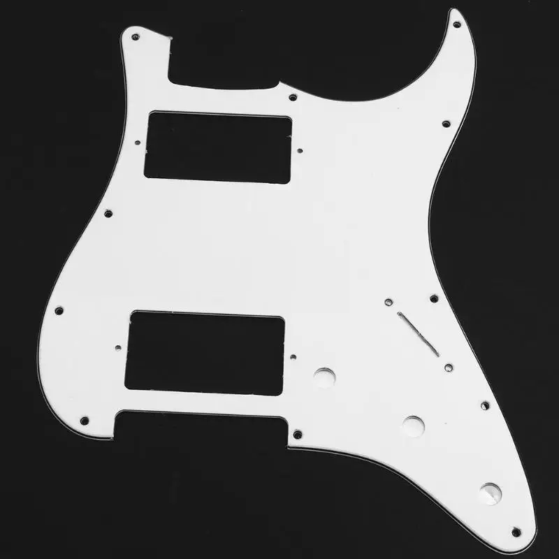 1 шт. 3ply Strat Pickguard с HH макетом электрогитары части панели музыкальный инструмент Аксессуары для гитары 3 цвета Новинка