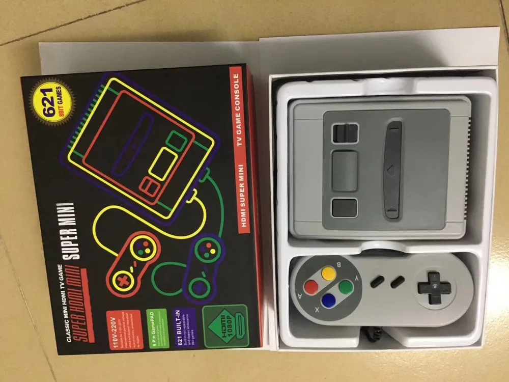 Супер мини HDMI семейный ТВ 8 бит SNES Видео игровая консоль Ретро Классический HD