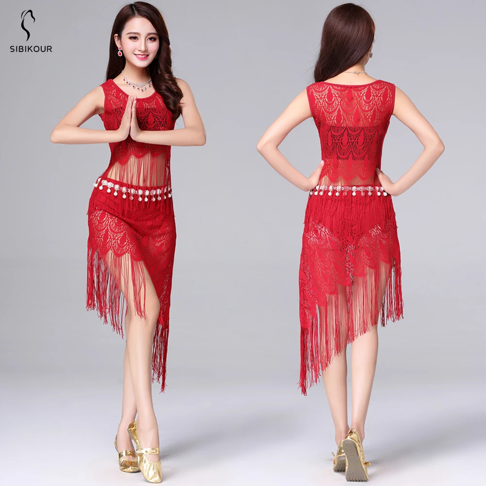 Костюмы для танца живота Болливуд Восточный танец одежда кружевное платье