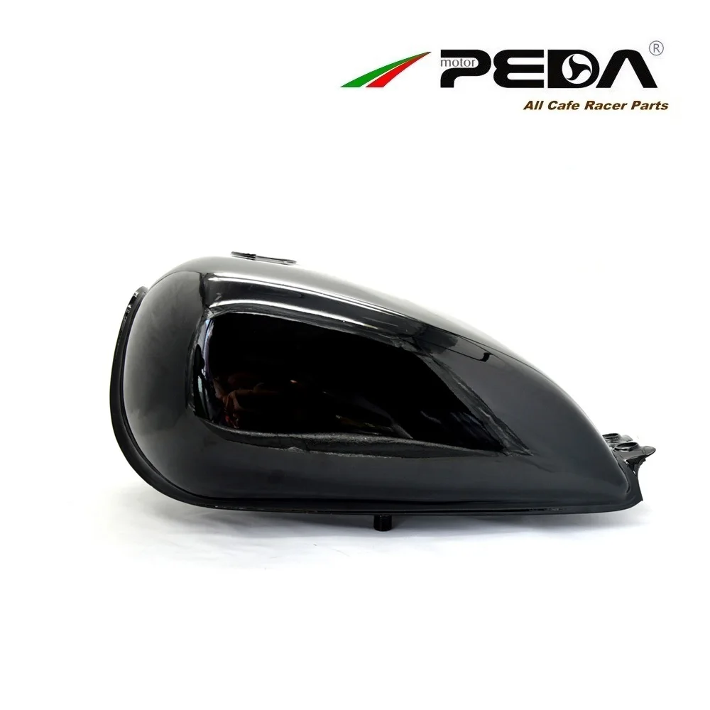 Black 1FD PEDA кафе Бензобак гоночного 9L 2,4 галлонов мотоцикл винтажный Топливный Газ может Ретро Бензобак для SUZUKI GN 125 250 GS для HONDA - Цвет: Black