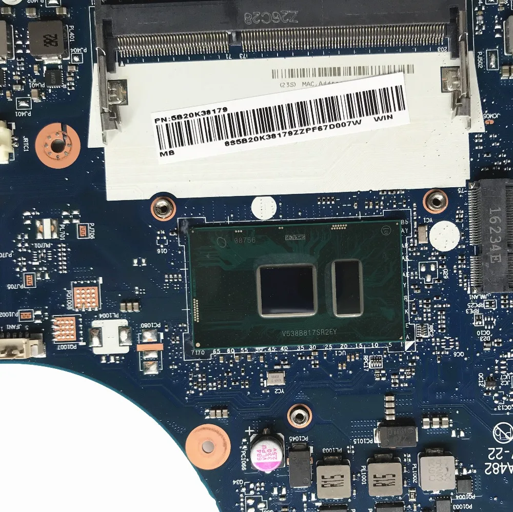 Оригинал используется для ноутбука Lenovo Ideapad 300-15ISK материнская плата 5B20K38179 Φ с SR2EY