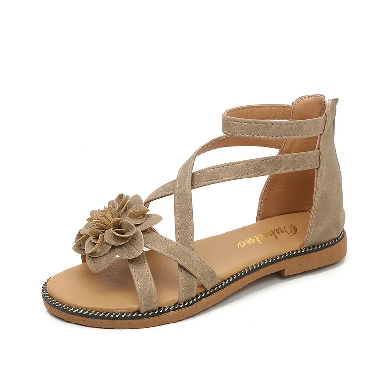 Женская обувь для парусного спорта босоножки с украшением в виде цветка сезон