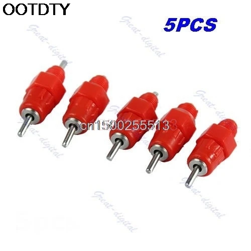 

5pcs Chicken Duck Hen Screw In Poultry Water Nipple Drinker Feeder New