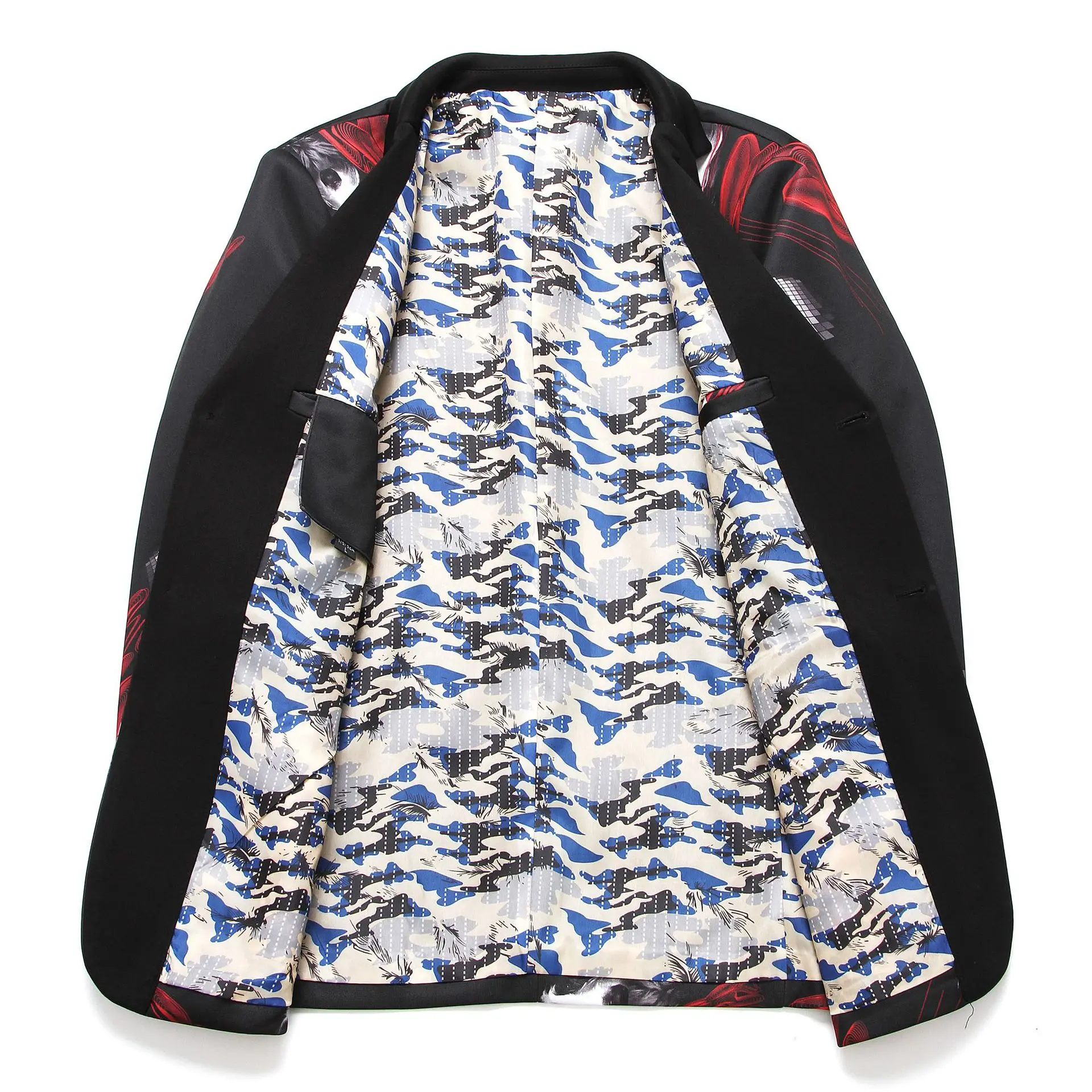 

2020 Men's Print Casual Suit Slim Fashion Fashion Suit Youth Personality Suit L-8XL