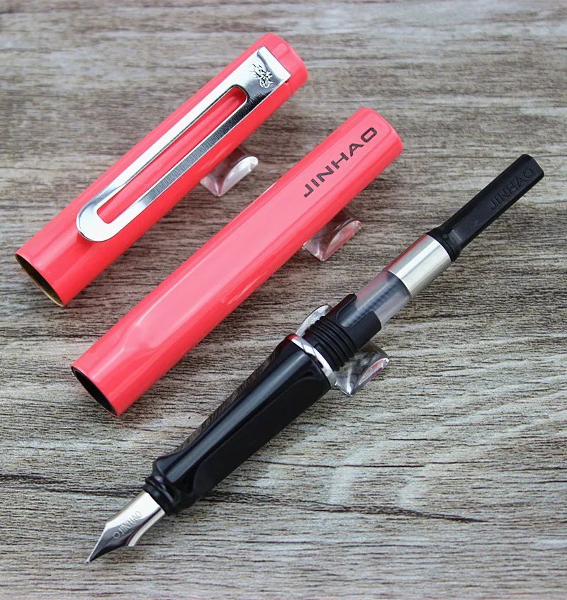 Jinhao 599 классический escolar стальной бизнес Средний наконечник перьевая ручка Новая
