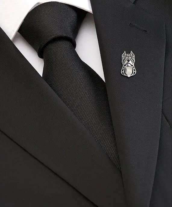 Оптовая продажа питбултерьера (Обрезанные уши) брошь женский/мужской подарок