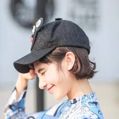 Korean style New Fashion The ear lace peaked cap spring cotton Baseball for men women adjustable hip hop Sun hat | Аксессуары для