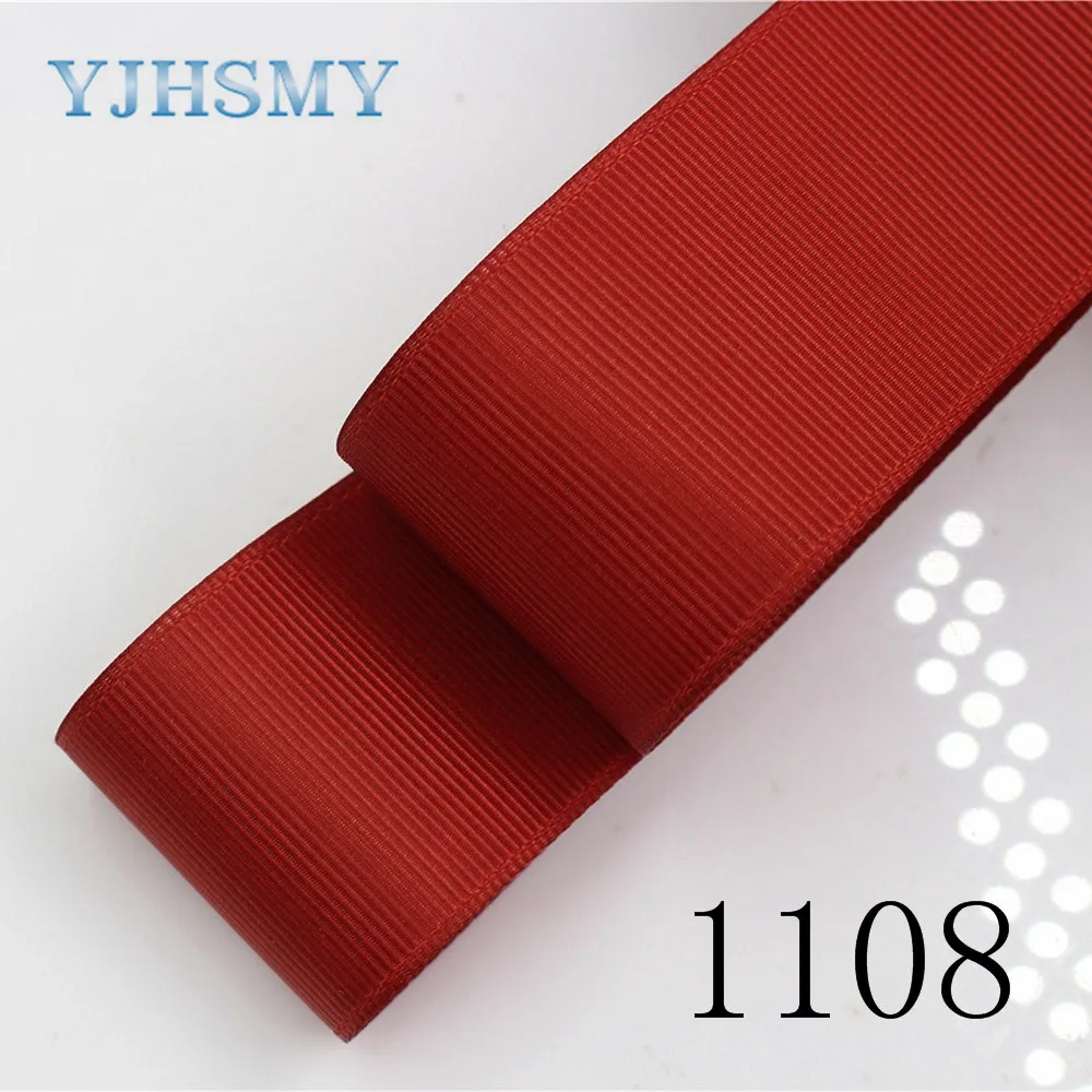 YJHSMY J-17713-L38MM 38 мм 10 ярдов однотонные ленты термопечать grosgrain Свадебные аксессуары