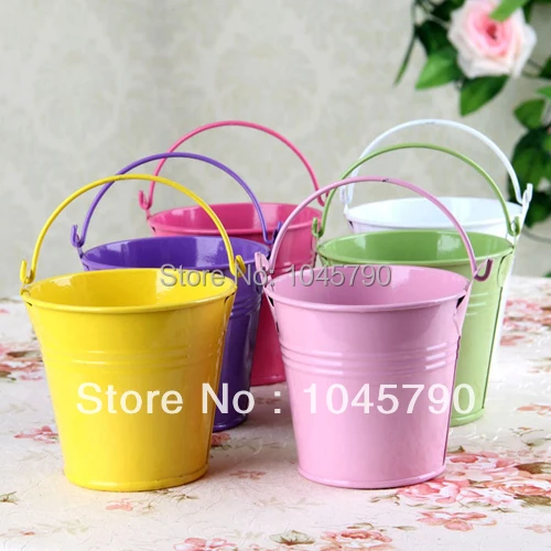 10 X Mini Wedding Candy Buckets Metal Party Decor Supply Box | Дом и сад