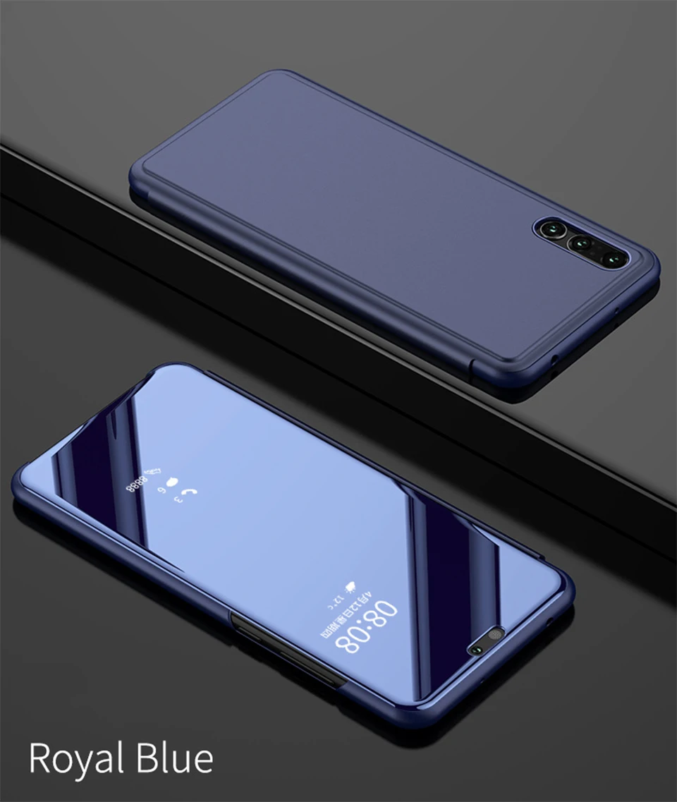 Прозрачный зеркальный умный чехол для телефона Xiaomi 9, 9, SE, чехол s, модный кожаный флип-чехол с подставкой для Xiaomi Redmi Note 5, 7, 7 Pro, чехол