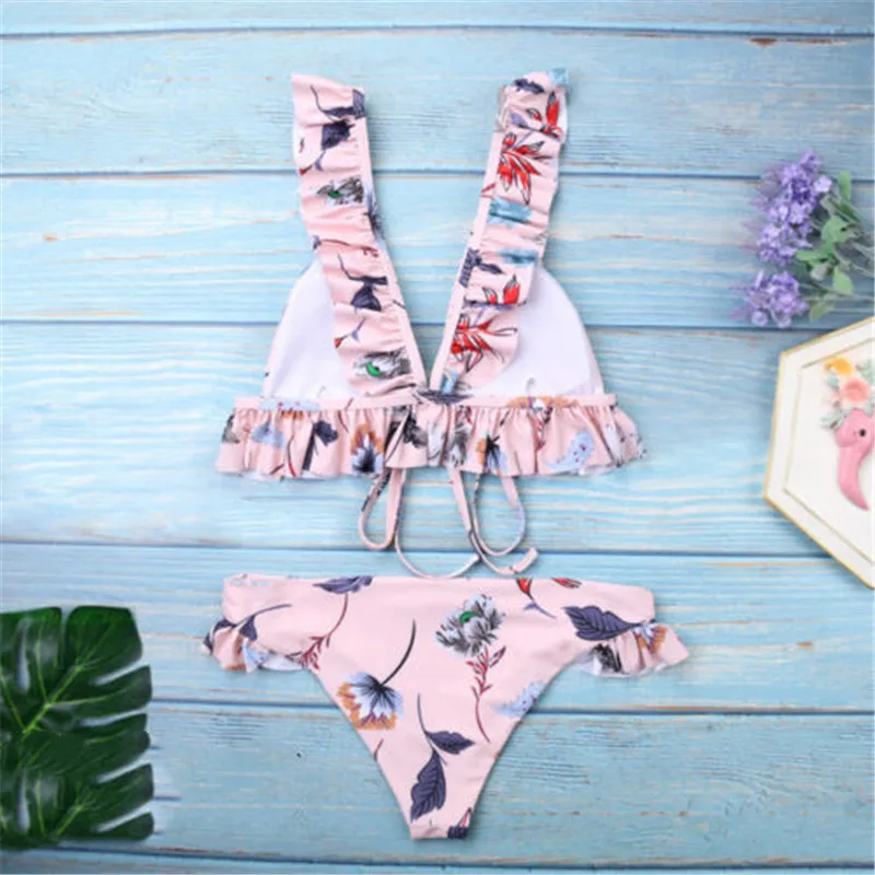 

Women's Swimwear Bikini Set Push-up Padded Bra Beach Swimsuit Bathing Suit Newest Hot Sale Summer Lady biquinis feminino 2019