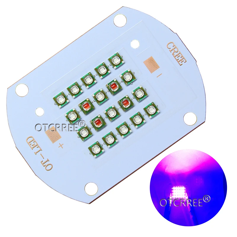 Светодиодный излучатель Cree XPE 30W50W60W ярко синий свет 660 нм красный 450 для