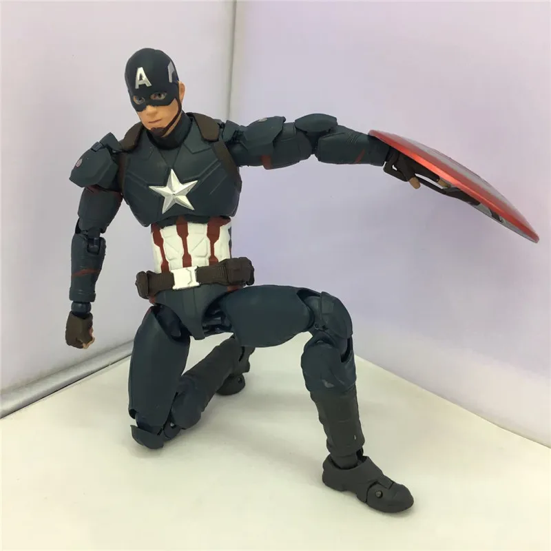 Фигурки героев Marvel 15 см Капитан Америка 3 гражданская война Мстители игрушки ПВХ