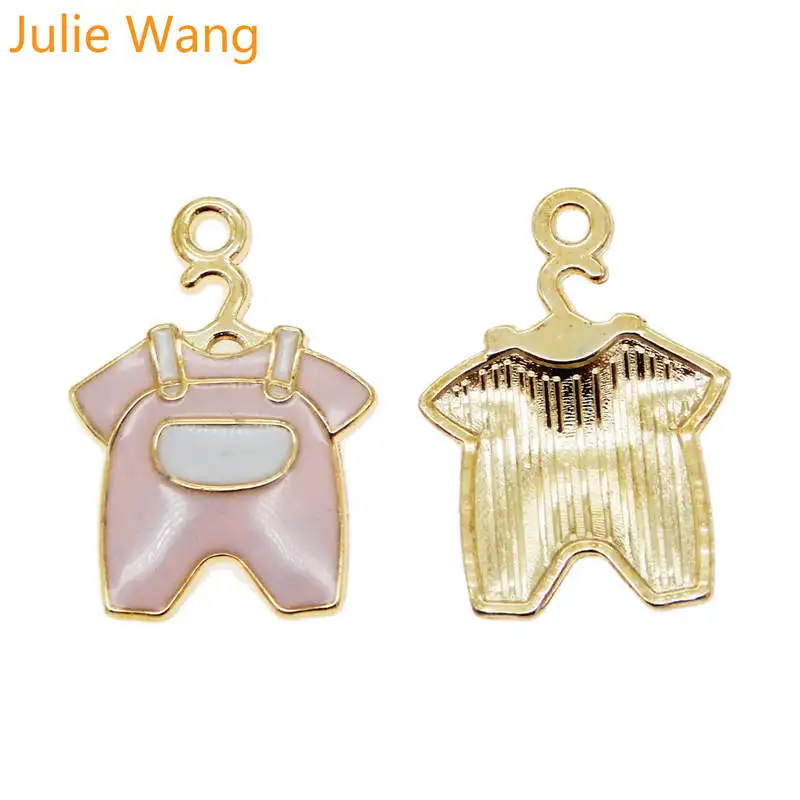 Подвеска Julie Wang 6 шт. эмалированная ткань смешанный кулон разных тонов розового