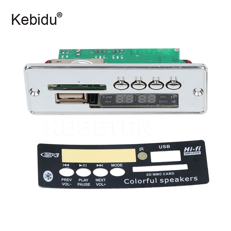 Автомобильный USB MP3 плеер kebidu встроенный Bluetooth декодер громкой связи плата модуль