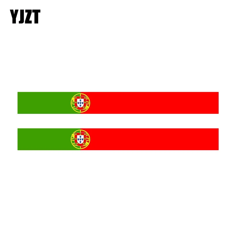 YJZT 2x15 см * 1 6 индивидуальный португальский флаг наклейка на велосипед автомобиль