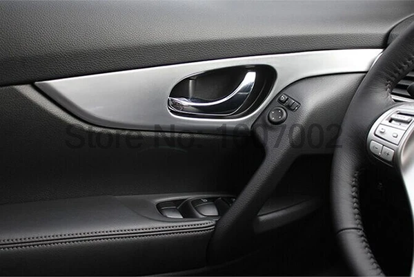 Подходит для NISSAN QASHQAI J11 2014 2015 2016 хромированная внутренняя дверная ручка Накладка
