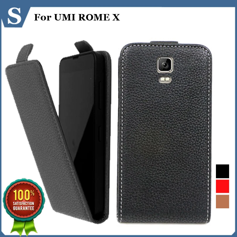 Factory price , Top quality new style flip PU leather case open up and down for UMI ROME X, gift