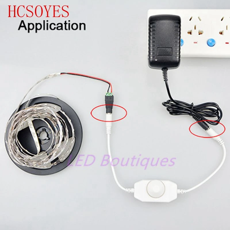 Новый регулятор яркости 12 В 5 А для одноцветной светодиодной ленты 3528 5050 | Лампы и