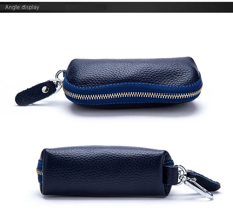 XZXBBAG, кошелек для ключей из натуральной кожи, унисекс, чехол для ключей, для мужчин, на молнии, для двери автомобиля, чехол для ключей, сумка, органайзер, Женский держатель для ключей, ключница