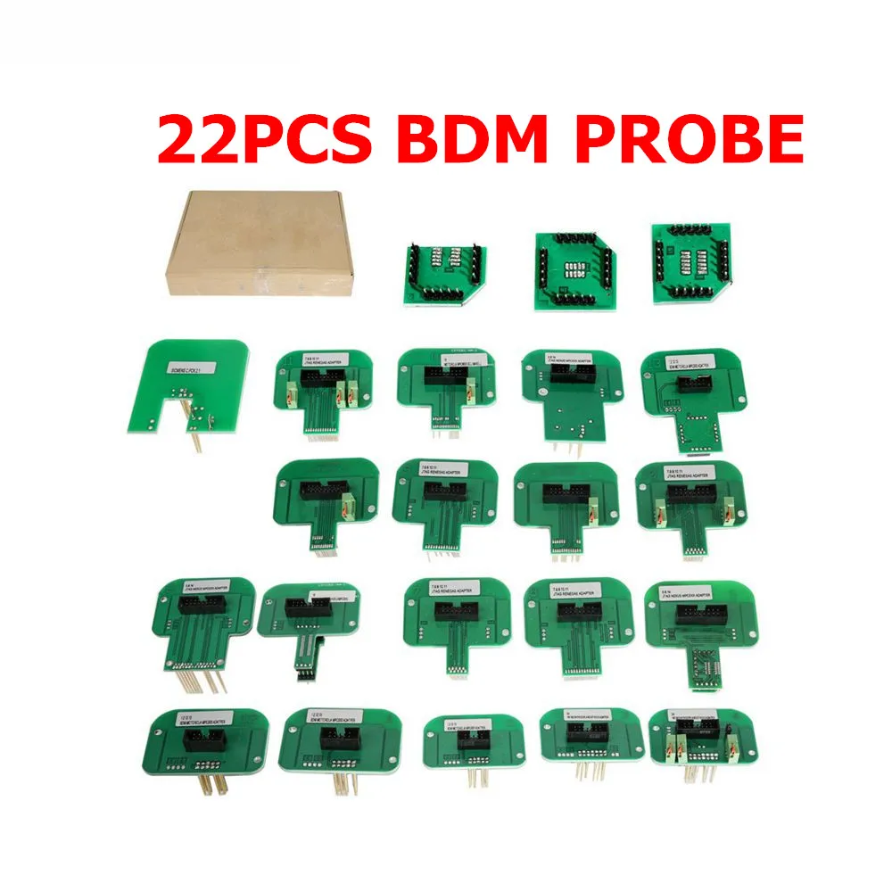 22PCS BDM PROBE Светодиодный BDM Рамка из нержавеющей стали 2в1+ BDM зонд 22 шт. адаптер ECU чип тюнинг перекарта для KTAG KESS V2 FGTECH лучшее качество - Цвет: 22PCS BDM PROBE