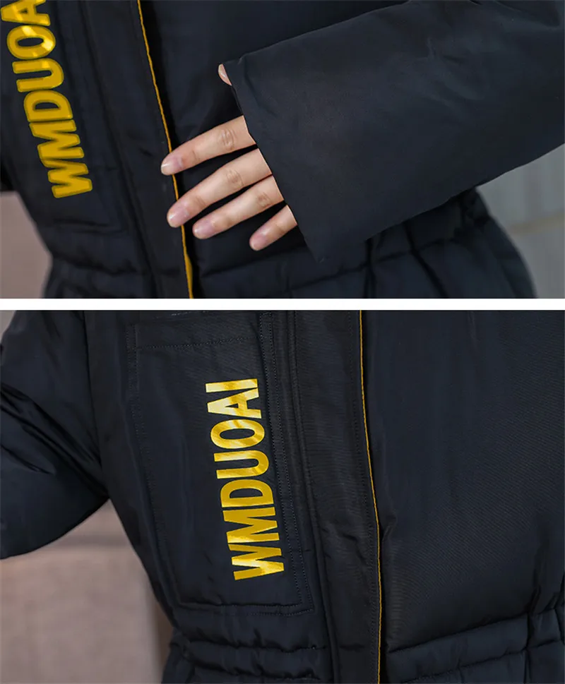 Большие размеры, L-5XL, хлопковая куртка, женские зимние парки, средней длины, тонкий пуховик, хлопковые пальто, утолщенное, теплое, большой меховой воротник, пальто, LDT753