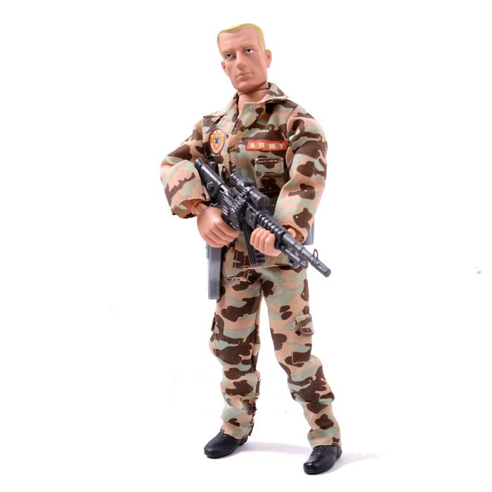 Оригинальная коробка около 29 см многосоставная подвижная модель солдата