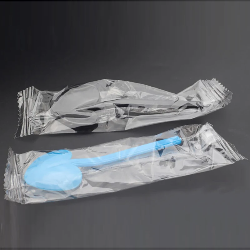 Пластиковая одноразовая ложка для мороженого пищевой класс искусственная