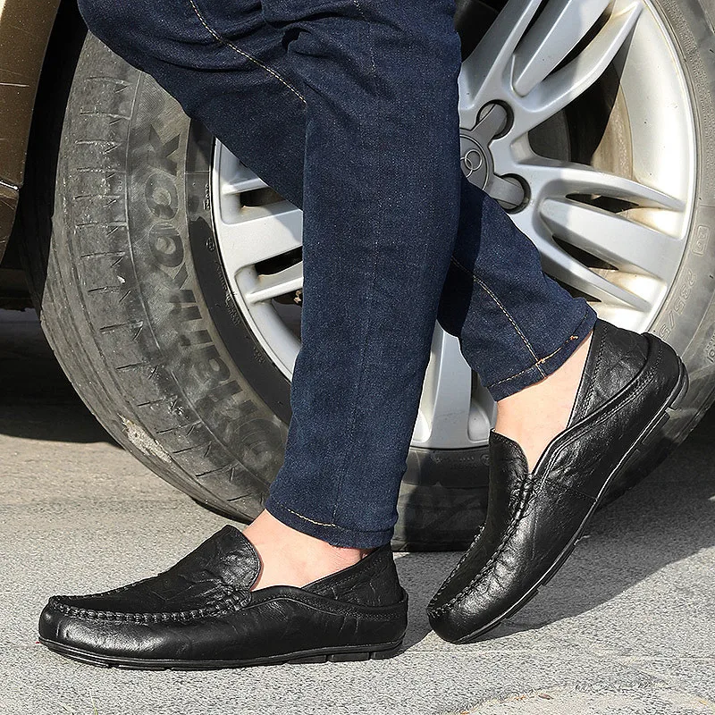 Soft Shoes Men Flat Spring Autumn Breathable Casual Shoe Loafer Flock Luxury Fashion Slip-On Designer | Обувь