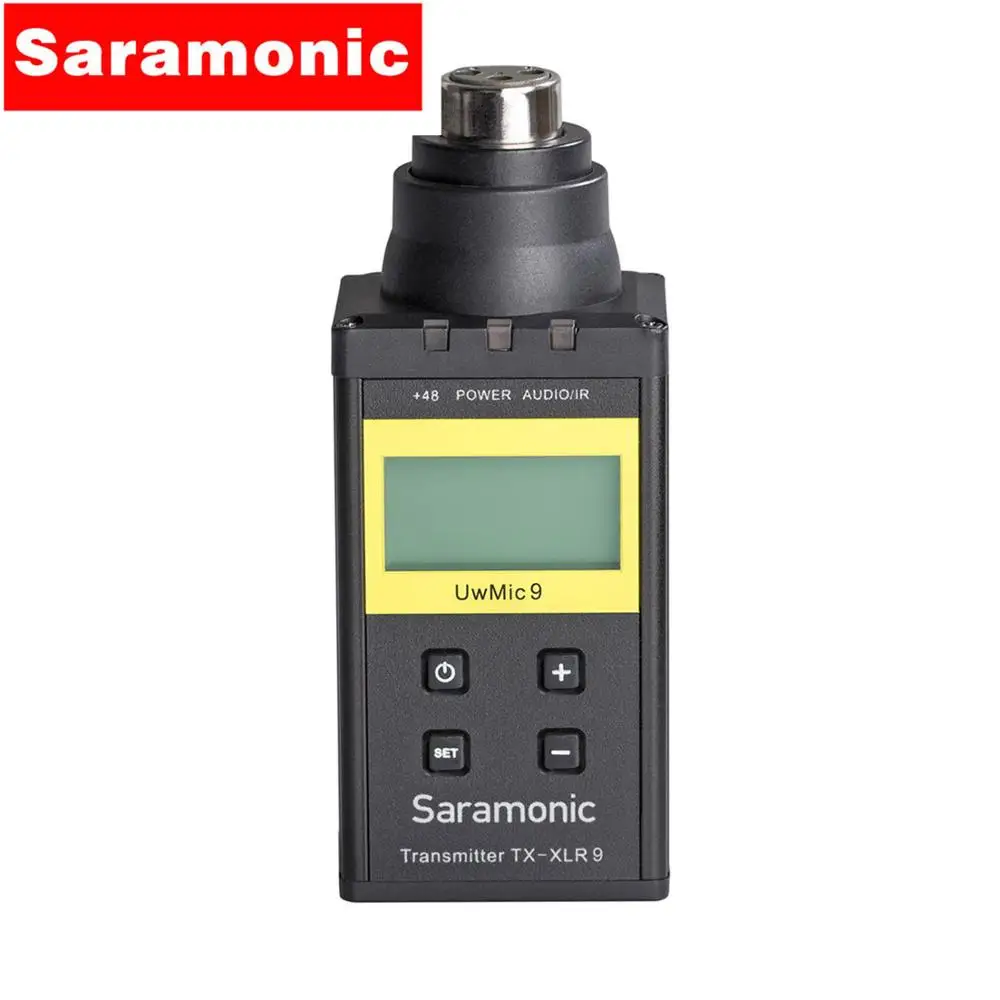 Saramonic UWMIC9 UHF видео вещания интервью петличный беспроводной микрофон системы для Canon Nikon DSLR камеры sony видеокамеры - Цвет: XLR9
