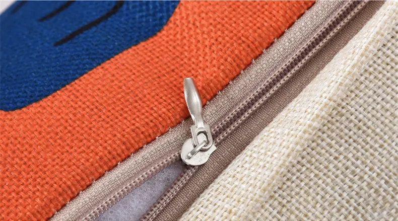 Забавный узор забавная Геометрическая наволочка для подушки из хлопка и льна