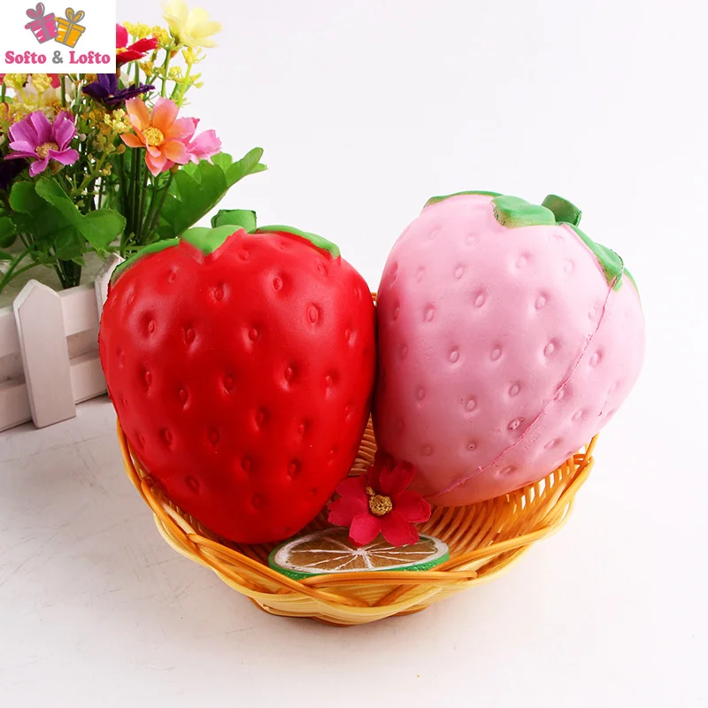 Бесплатная доставка милые гигантские Клубничные поддельные искусственные