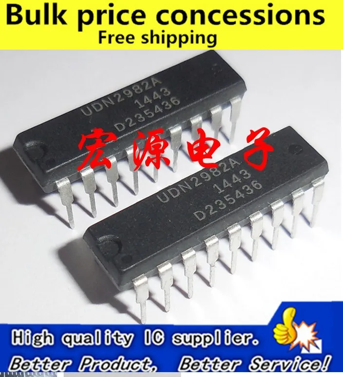 

Free shipping 10pcs/lot UDN2982AT UDN2982A UDN2982 DIP18