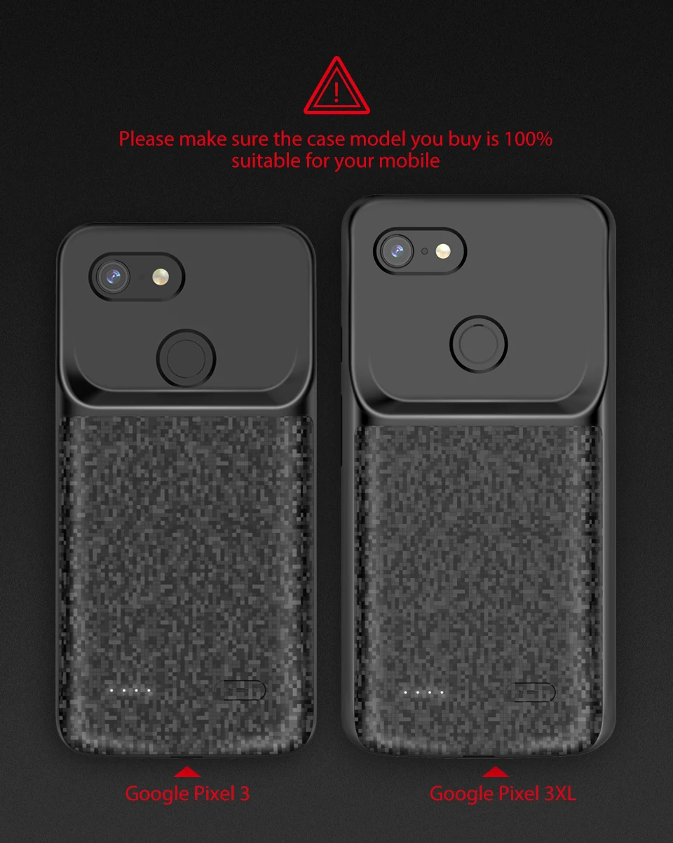 Чехол для аккумулятора NEWDERY для Pixel 3, 4700 мА/ч, ТПУ, с поднятыми рамками, чехол для зарядного устройства, совместимый с Google Pixel, 3XL, 3, XL