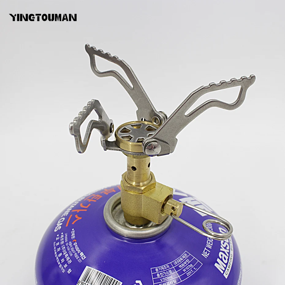 YINGTOUMAN наружная портативная мини-газовая плита для выживания карманная пикника |