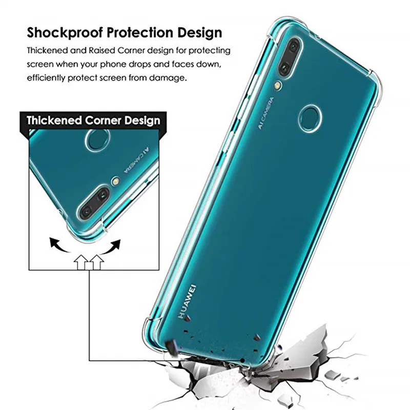 Подушка безопасности противоударный чехол для Huawei Y9 Y7 Y6 Y5 Prime Pro 2019 2018 GR5 GR3 2017 Y6II Y5II