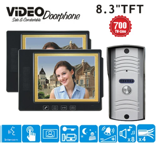 ZHUDELE 8 3 &quotLcd дверной звонок Домофон Система видео телефон домофон HD камера