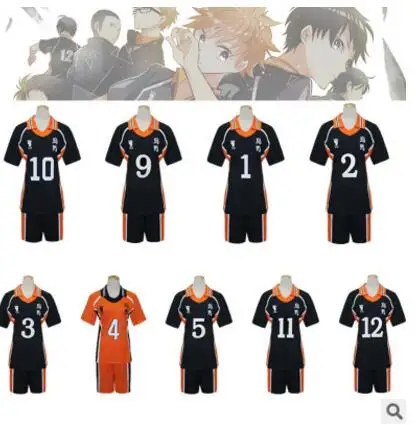 Аниме Haikyuu косплей Хината Джерси карасуно старшая школа волейбольный клуб Oikawa Kenma