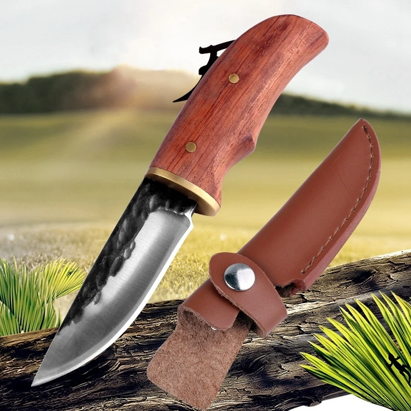 Top Quality Fixed Blade Hunting Knife Outdoor Survival Camping High Carbon Steel Tactical Pocket | Инструменты