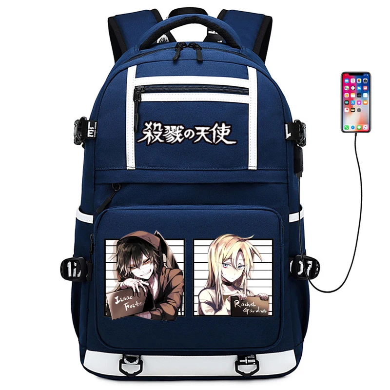 Женский рюкзак Angels of Death Rachel Gardner аниме брезентовые школьные рюкзаки для