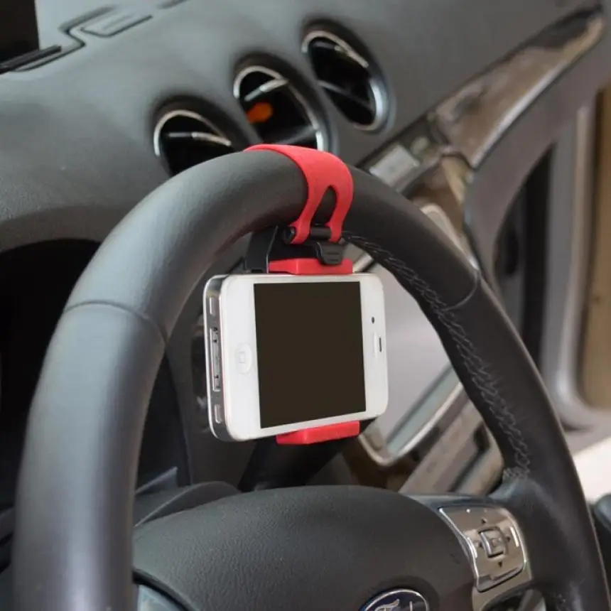 Универсальный держатель для телефона на руль автомобиля подставка сотового GPS