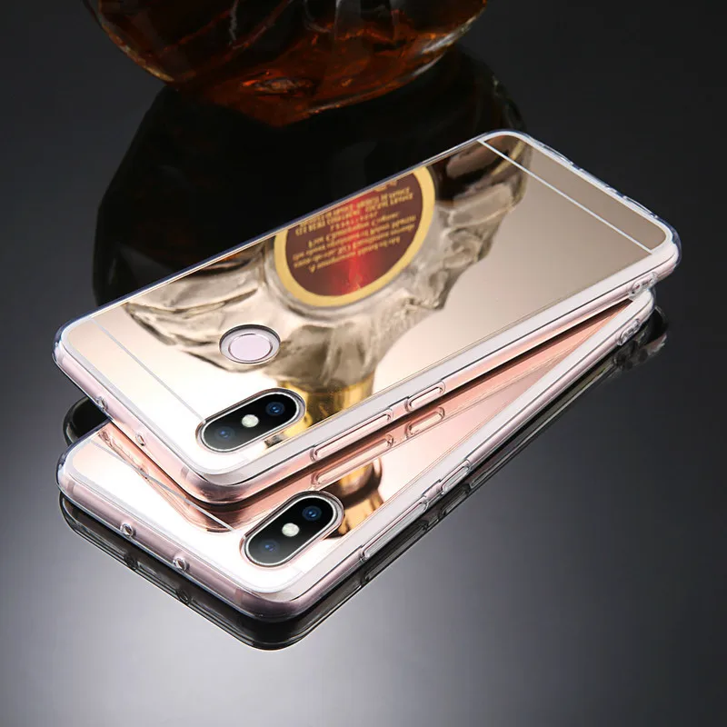Роскошный зеркальный мягкий чехол для телефона Huawei P20 P30 lite Pro Mate 10 20 30 Honor 8 9 6X 6A 6C 8X