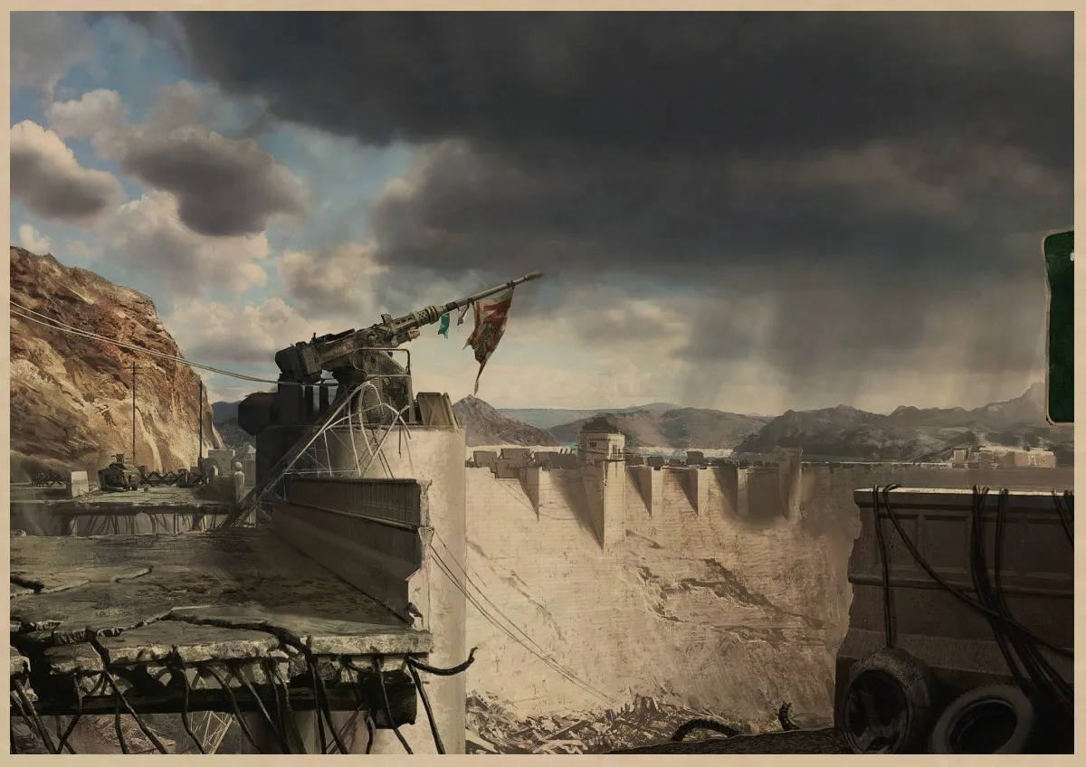 25 Fallout 3 4 игровой плакат Fallout серия игра Ретро плакат, крафт-бумага для бара кафе домашний декор Настенная роспись наклейка Z8 - Цвет: 25