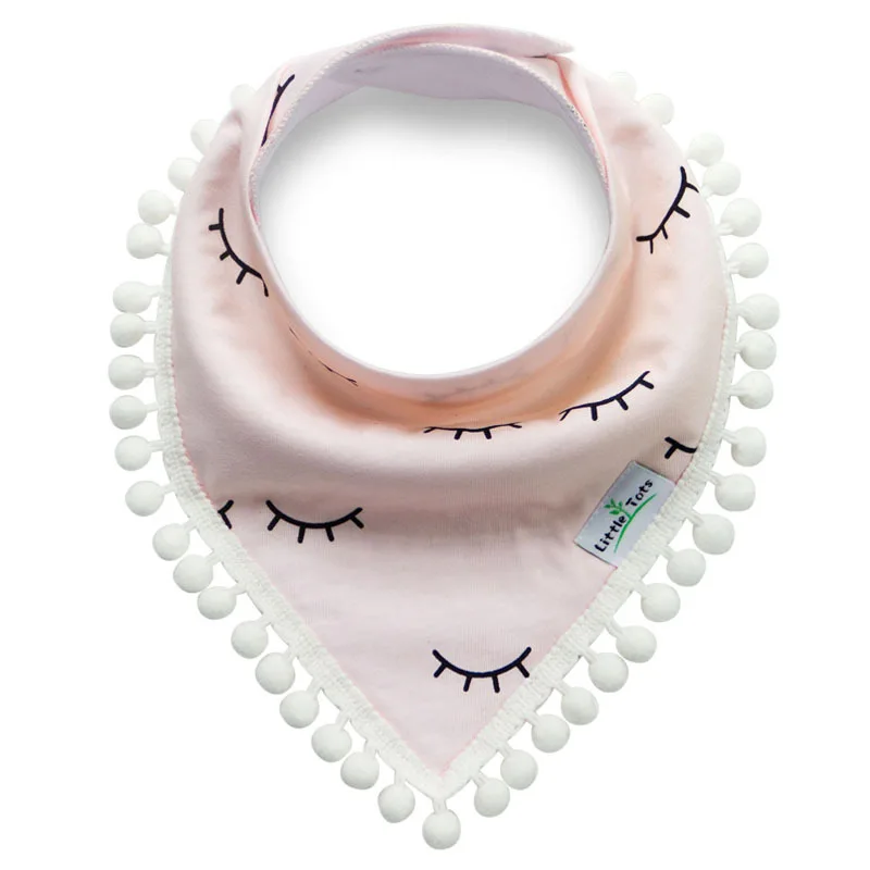 Brand Baby Bibs Saliva Towel Arrow Animal Cartoon Burp Cloths Triangle Cotton Bandana Accessories Kids Head Scarf | Детская одежда и