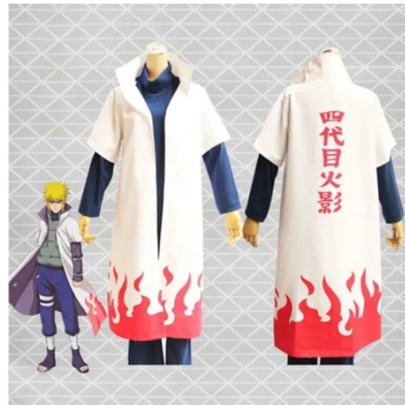 Аниме Наруто 4 го Hokage Yondaime Minato Namikaze Хэллоуин косплей костюм плащ пальто| |