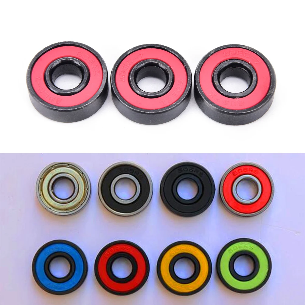 8pcs/Lot 608zz Ceramic Speed Wheels Bearing For Finger Spinner Skateboard Skate Roller Bearings | Спорт и развлечения