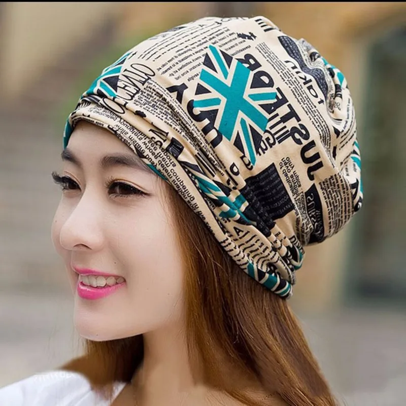C чепчик капот Для женщин хип-хоп шапки и шарфа Повседневное письмо осень-зима