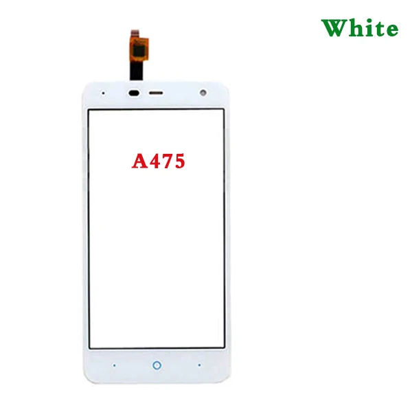 Высокое качество 5," для zte Blade L4 Pro A465 и A475 сенсорный экран дигитайзер сенсор Передняя стеклянная панель объектива Черный Белый - Color: A475 White No Tool