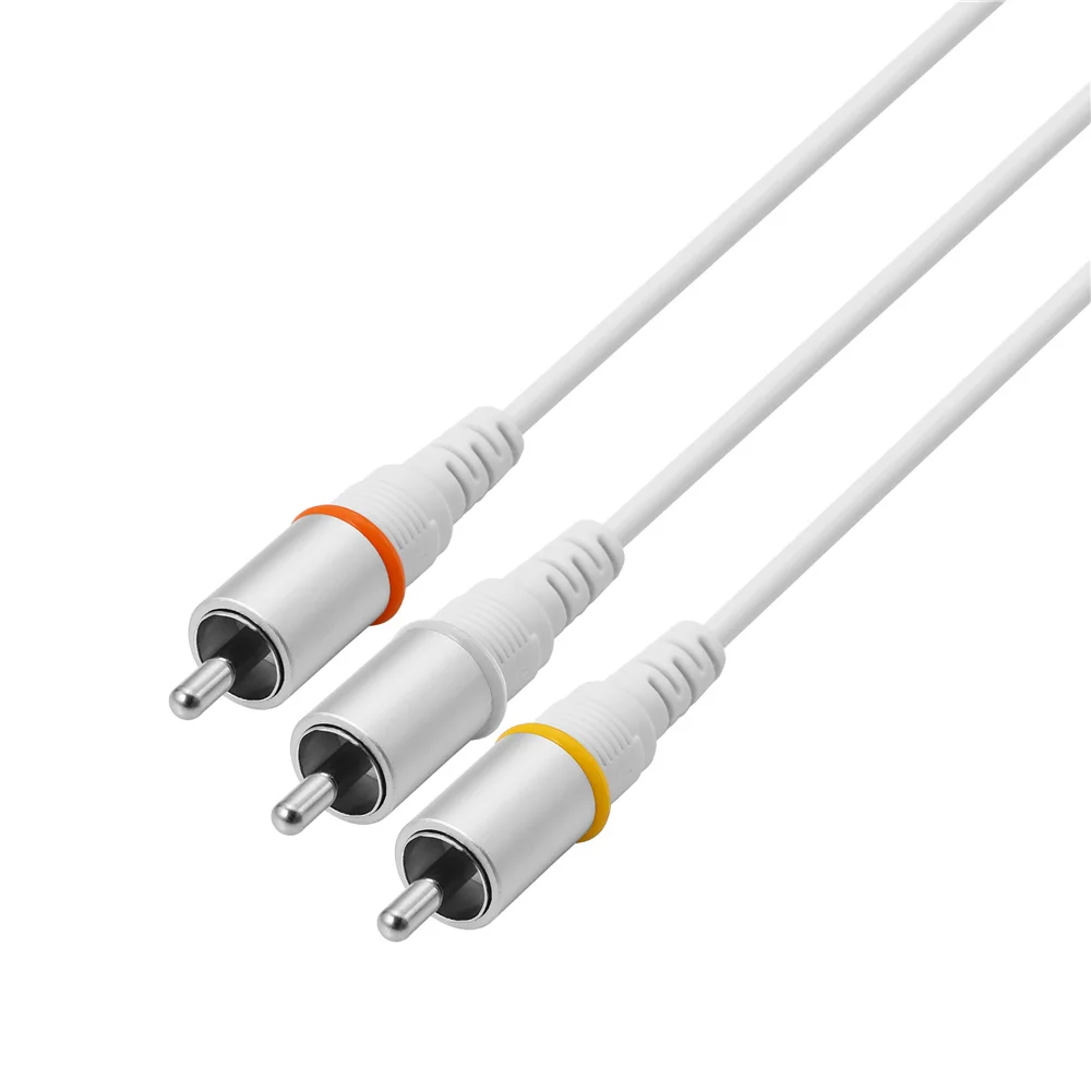 Robotsky 30 pin USB2.0 док-коннектор для ТВ RCA видео композитный av-кабель адаптер для Apple iPad 2 3 для iPhone 3GS 4 4S для iPod
